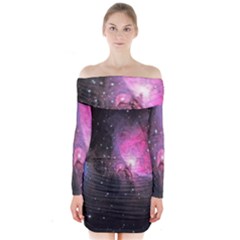 Orion (m42) Long Sleeve Off Shoulder Dress