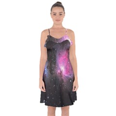 Orion (m42) Ruffle Detail Chiffon Dress