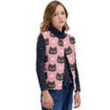 Black Cat Kid s Short Button Up Puffer Vest	 View2