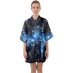 M45 Half Sleeve Satin Kimono  by idjy