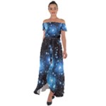 Pleiades (M45) Off Shoulder Open Front Chiffon Dress