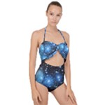 M45 Scallop Top Cut Out Swimsuit