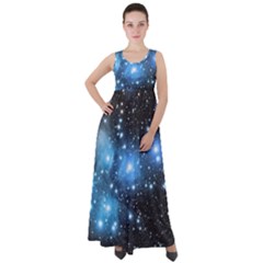 Pleiades (m45) Empire Waist Velour Maxi Dress