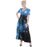 Pleiades (M45) Button Up Short Sleeve Maxi Dress