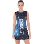 Pleiades (M45) Lace Up Front Bodycon Dress