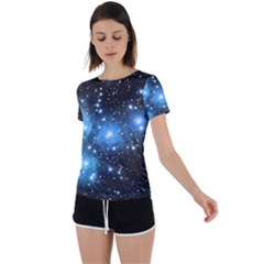 M45 Back Circle Cutout Sports Tee by idjy