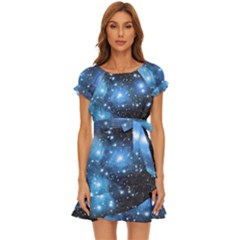 Pleiades (m45) Puff Sleeve Frill Dress by idjy