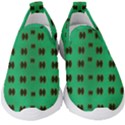 Butterflies In Fresh Green Environment Kids  Slip On Sneakers View1