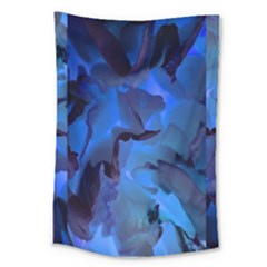 Peony In Blue Large Tapestry