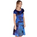 Peony in Blue Classic Short Sleeve Dress View3