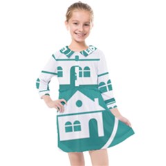 Icon-512 Kids  Quarter Sleeve Shirt Dress by chun288