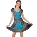 Pacman Nebula (NGC281) Cap Sleeve Dress