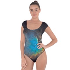 Pacman Nebula (ngc281) Short Sleeve Leotard 