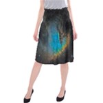 Pacman Nebula (NGC281) Midi Beach Skirt