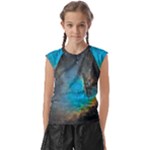 Pacman Nebula (NGC281) Kids  Raglan Cap Sleeve Tee