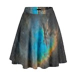 Pacman Nebula (NGC281) High Waist Skirt