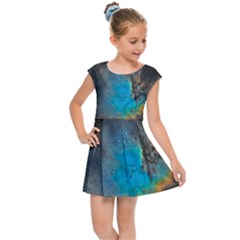 Pacman Nebula (ngc281) Kids  Cap Sleeve Dress