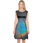 Pacman Nebula (NGC281) Capsleeve Midi Dress