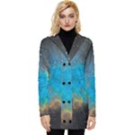 Pacman Nebula (NGC281) Button Up Hooded Coat 