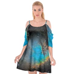 Pacman Nebula (ngc281) Cutout Spaghetti Strap Chiffon Dress by idjy