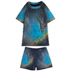 Pacman Nebula (NGC281) Kids  Swim Tee and Shorts Set