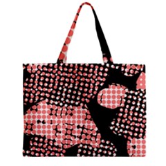 Abstrait Effet Formes Noir/rose Zipper Mini Tote Bag by kcreatif