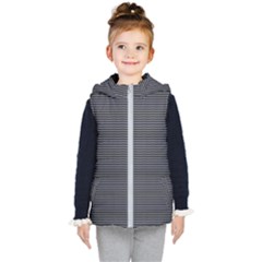 Chevron Colors Blanc/noir Kids  Hooded Puffer Vest by kcreatif