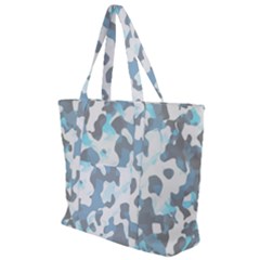 Camouflageblancbleu Zip Up Canvas Bag by kcreatif