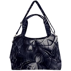 Charcoal Faker Double Compartment Shoulder Bag by MRNStudios