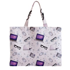 Computer Work Zipper Mini Tote Bag by SychEva