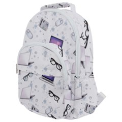 Computer Work Rounded Multi Pocket Backpack by SychEva