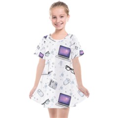 Computer Work Kids  Smock Dress by SychEva