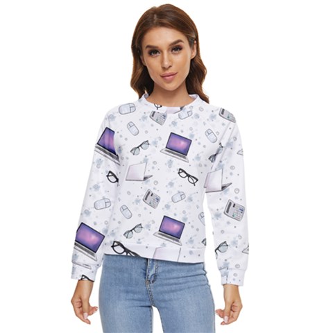 Computer Work Women s Long Sleeve Raglan Tee by SychEva