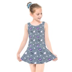 Office Works Kids  Skater Dress Swimsuit by SychEva