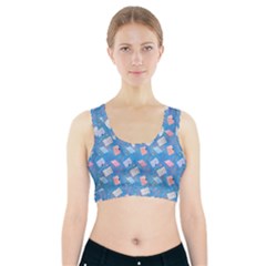 Notepads Pens And Pencils Sports Bra With Pocket by SychEva