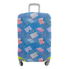 Notepads Pens And Pencils Luggage Cover (small) by SychEva