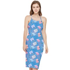 Notepads Pens And Pencils Bodycon Cross Back Summer Dress by SychEva