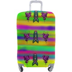 Mermaids And Unicorn Colors For Flower Joy Luggage Cover (large) by pepitasart