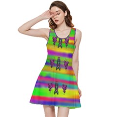 Mermaids And Unicorn Colors For Flower Joy Inside Out Racerback Dress by pepitasart