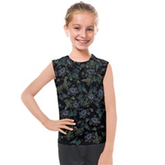 Moody Flora Kids  Mesh Tank Top