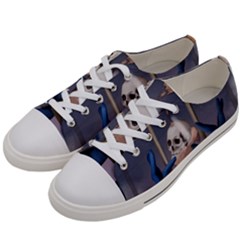 Death Women s Low Top Canvas Sneakers by Blueketchupshop