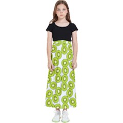 Kiwi Pattern Kids  Flared Maxi Skirt by Valentinaart