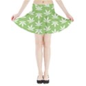 Weed Pattern Mini Flare Skirt View3