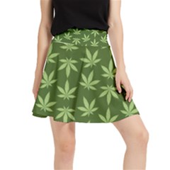 Weed Pattern Waistband Skirt by Valentinaart