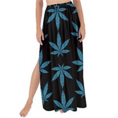 Weed Pattern Maxi Chiffon Tie-up Sarong by Valentinaart