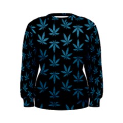 Weed Pattern Women s Sweatshirt by Valentinaart