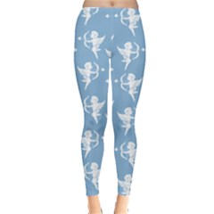 Cupid Pattern Leggings  by Valentinaart