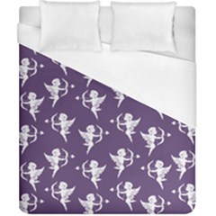 Cupid Pattern Duvet Cover (california King Size) by Valentinaart