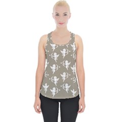 Cupid Pattern Piece Up Tank Top by Valentinaart