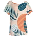 Tropical pattern Women s Oversized Tee View1